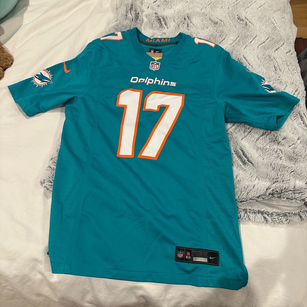 Miami Dolphins Jaylen Waddle Teal Jersey